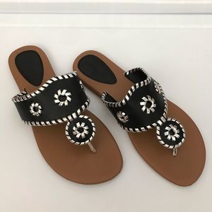 Black and Silver sandals